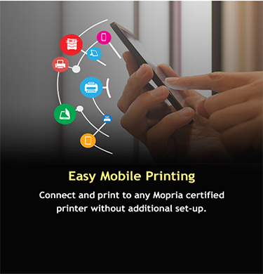 Easy mobile printing to Mopria certified printers