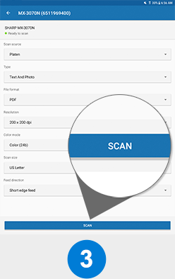 How to scan to Android