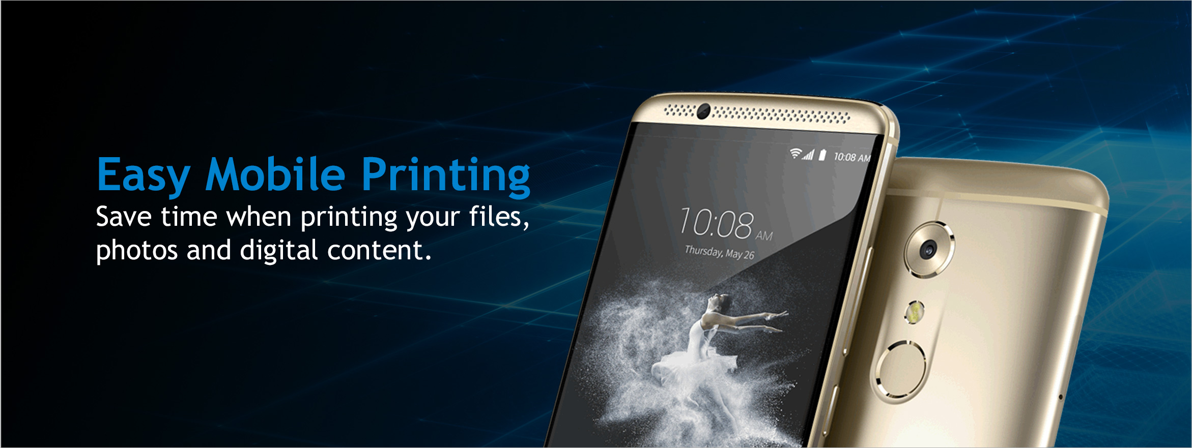 Your ZTE phone can print to Mopria certified printers.