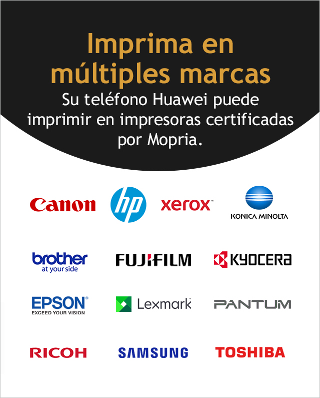 Huawei incluye el servicio de impresión Mopria como una aplicación de sistema en modelos de teléfono seleccionados.
